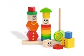 Babylegetøj - Eichhorn Wooden Stacking Puzzle Figures - 100073422