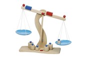 Legekøkken og udstyr - Goki Wooden Scale with Metal Weights - 51856