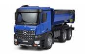 Fjernstyret - Amewi Mercedes-Benz Arocs Licensed Tipper Lorry 2.4GHz RTR Blue - 22537