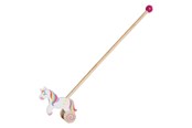 Babylegetøj - Goki Wooden Push Figure Unicorn - 54869
