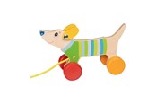 Babylegetøj - Goki Wooden Pull Along Dog - 54878
