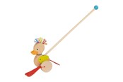 Babylegetøj - Goki Wooden Push Figure Duck - 54882