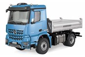 Fjernstyret - Amewi Mercedes-Benz Arocs Hydraulic Dumper Lorry Basic 4x2 1:14 RTR Blue - 22616