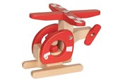Trælegetøj - Goki Wooden Helicopter Red - 55904
