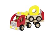 Trælegetøj - Goki Wooden Truck Low Loader - 55963