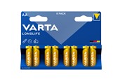 Batteri - VARTA Longlife 4106 battery - 8 x AA / LR6 - Alkaline - 04106101418