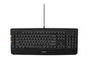 Tastatur - Belkin KVM Remote Control with Integrated Keyboard - Tastatur - Sort - F1DN008KBDUK