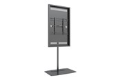 Vægbeslag, AV-Beslag & AV-Møbler - Multibrackets M Pro Series mounting kit - for flat panel - single pole slim floorbase - black RAL 9005 - Max 50 kg - recommended for 55" - 7350022738201