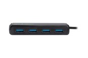 USB hub - IC INTRACOM Manhattan USB-C Dock/Hub USB hub - 4 ports - Sort - 164924