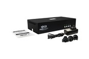 KVM-switch - Tripp Lite Secure KVM Switch 4-Port Dual Head DisplayPort to DisplayPort 4K NIAP PP4.0 Audio TAA - KVM / audio switch - 4 ports - TAA Compliant - B002-DP2A4-N4