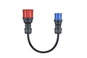 Elbil ladere - go-e Adapter Gemini flex 11 kW til CEE blå 16 A - CH-04-31