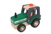 Trælegetøj - Magni Wooden Tractor with Rubber Wheels - 3895