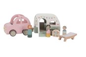 Trælegetøj - Little Dutch Toy Car with Caravan - LD8022