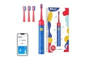 Eltandbørste - Bitvae Eltandbørste Sonic toothbrush for kids with app and tip set BVK7S (blue) - K7S blue