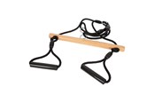 Udendørsleg - Small Foot - Wooden Trapeze Swing with Gymnastics Rings Black Line - 12409
