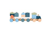 Babylegetøj - Small Foot - Wooden Stacking Block Train Arctic 16 pieces. - 12449