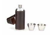 Camping & Friluftsliv - Kikkerland Camping Leather Flask Set - BA58