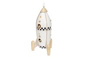 Babylegetøj - Classic World Wooden Construction Rocket 51 pcs. - 50528