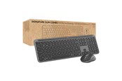Tastatur - Logitech Signature Slim Combo MK950 for Business - Tastatur & Mus sæt - Amerikansk engelsk - Grå - 920-012508