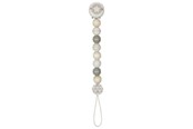 Babylegetøj - Goki Wooden Pacifier Chain Star Gray - 65305