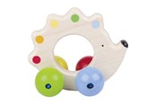 Babylegetøj - Goki Wooden Gripping Ring Hedgehog Color - 65320