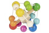 Babylegetøj - Goki Wooden Gripping Ring Rainbow - 65331