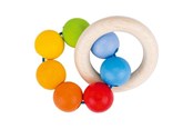 Babylegetøj - Goki Wooden Gripping Ring Rainbow - 65333