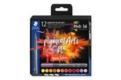 Skrive- og Tegneværktøjer - Staedtler BRUSH PEN PIGMENT VARM 12 stk/ass - 371C12-5