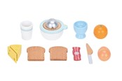 Trælegetøj - Small Wood Breakfast Play Set with Juicer - L40295