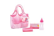 Dukker & Tilbehør - Baby Rose Diaper Bag with Accessories - 27616