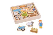 Babylegetøj - Bigjigs Farm Magnets 35 pcs. - BJ274