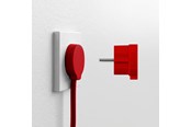 Afbrydermateriel - NORM F Stikprop, Mat Rød (Schuko standard) - 43026