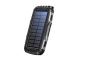 Powerbank - DENVER PSO-20010 MK2 – Solar Powerbank with 20.000mAh Battery and Triple USB Output - 20000 Ah - PSO-20010
