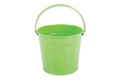 Udendørsleg - Bigjigs Green Metal Bucket - BJ295