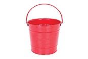 Udendørsleg - Bigjigs Red Metal Bucket - BJ296