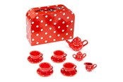 Legekøkken og udstyr - Bigjigs Porcelain Tea Set in Storage Case 12 pcs. - BJ613