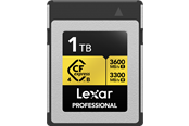 Hukommelseskort - Lexar Professional CFexpress 4.0 Pro Gold - 3600MB/s - 1TB - LCXEXP4001T-RNENG