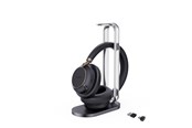 Hovedtelefoner/headset - Yealink BH76 Plus with Charging Stand Teams Black USB-C/A - 1208699