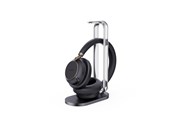 Hovedtelefoner/headset - Yealink BH76 Plus with Charging Stand UC Black USB-C/A - 1208700