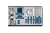 Borddækning - Victorinox Swiss Modern Cutlery Set 24 pcs. Blue - V-6.90 96.11W2.24