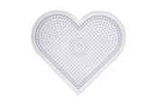 Kreativt Legetøj - Creativ Company Iron-on bead plate Heart Clear - 753030