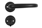 Beslag & hængsler  - Home>it HOME It® door handle set for exterior door with 3 keys matt black - 13372