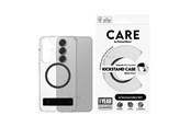 Mobil - Covers & Cases - CARE by PanzerGlass Feature Case Transparent w. Black Kickstand & QI Compatible Samsung Galaxy S25+ - CRRFBKQG37942