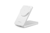 Mobil - Adaptere & Opladere - UGREEN 2-i-1 Magnetisk Trådløs Oplader Hvid - 45055-UG