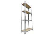 Værktøjskasser og lagersystemer - Home>it Work Stålreol, 4 hylder, 50 kg - 58513
