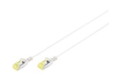 Netværkskabel - DIGITUS Slim - patch cable - 3 m - grey - Grå - 3m - DK-1624-A-030S