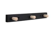 Værktøjskasser og lagersystemer - Home>it coat rack with 3 hooks 28 cm black/natural hook beech - 12295