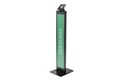 Skærmholder - Compulocks BrandMe stand - for tablet enclosure - brandable - black - with Lighting Kit - 140BLK01-UK
