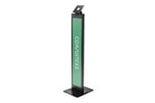 Skærmholder - Compulocks BrandMe stand - for tablet enclosure - brandable - black - with Lighting Kit - 140BLK01-EU