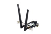 Netværksadapter (netkort, printserver mv.) - ASUS PCE-BE6500 WiFi 7 PCI-E Adapter with 2 external antennas. Supporting 6GHz band 4096-QAM Bluetooth 5.4 WPA3 - 90IG09G0-MO0B00